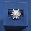 Women's Ring - White Gold 14k (.585) 5.1 grams Size 20