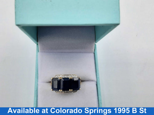 Women's Ring - Yellow Gold 10k (.417) 3.7 grams Size 20