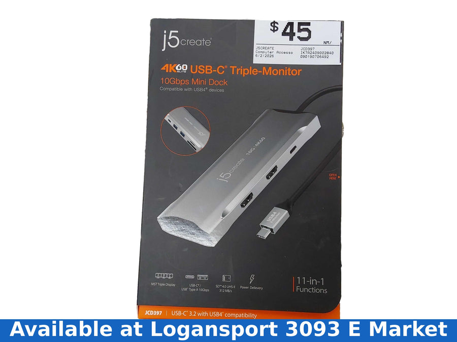 J5create Jcd397 Silver Computer Accessory