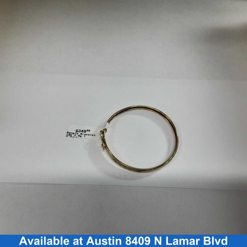 Bangle Bracelet - Yellow Gold 10k (.417) 2.9 grams 6 inch
