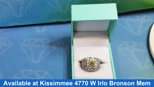 Ring - Wedding Set - White Gold 14k (.585) 11.3 grams Size 6