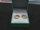 Double Stud Earring - Yellow Gold 14k (.585) 2.8 grams