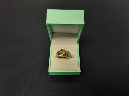 Ring - Wedding Set - Yellow Gold 14k (.585) 7.5 grams Size 7