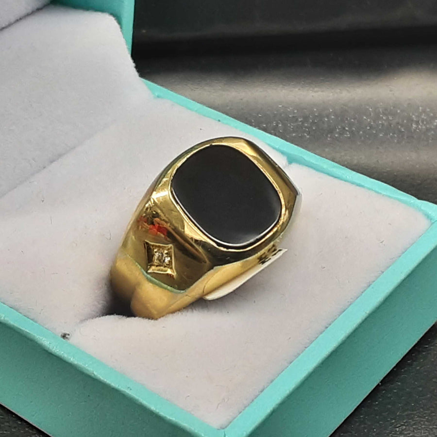 Men's Ring - Yellow Gold 14k (.585) 11.4 grams Size 10