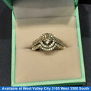 Ring - Wedding Set - White Gold 14k (.585) 7 grams Size 6