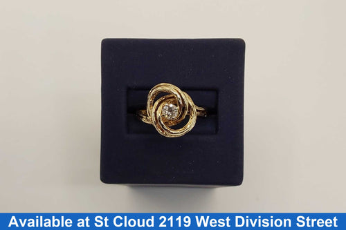 Women's Ring - Solitaire - Yellow Gold 10k (.417) 4.021 grams Size 9