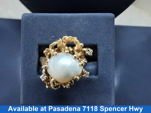 Women's Ring - Yellow Gold 14k (.585) 9 grams Size 20