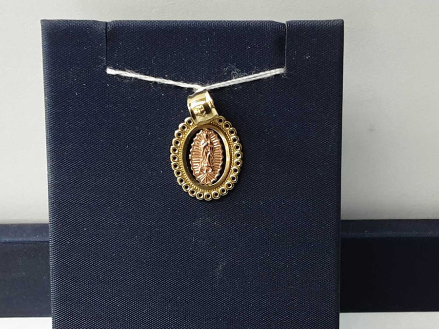 Religious Pendant - Tricolor Gold 14k (.585) 1.8 grams