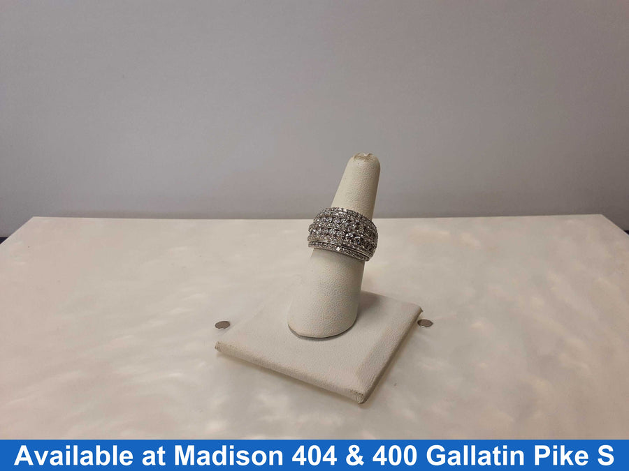 Women's Ring - White Gold 10k (.417) 7.5 grams Size 8