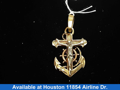 Religious Pendant - Tricolor Gold 14k (.585) 2.8 grams