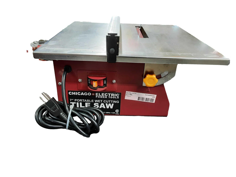 Chicago Electric 69321 Red Corded Tile Saw