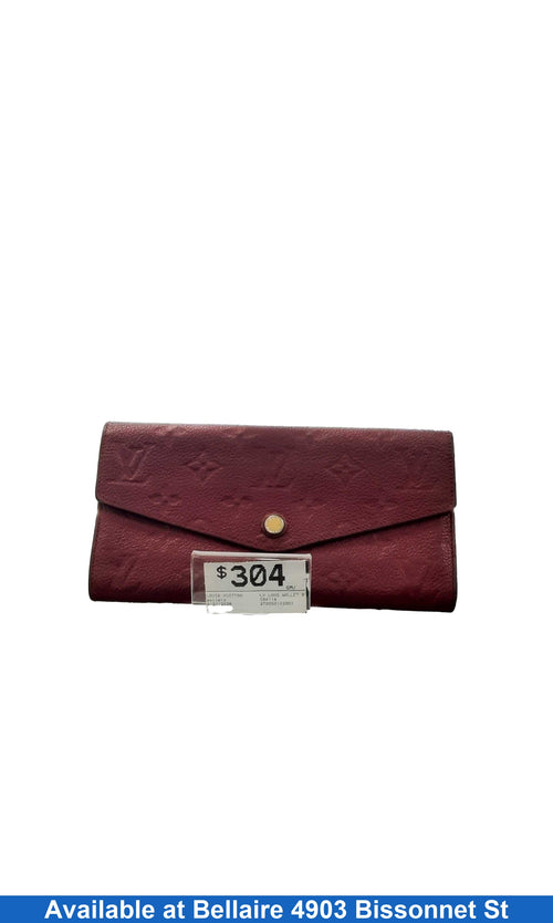 Louis Vuitton Lv Long Wallet Bordeaux Purple Wallet