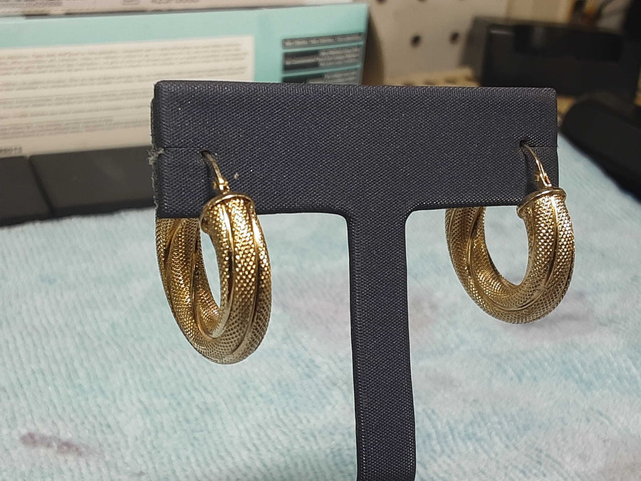Hoop Earrings - Yellow Gold 14k (.585) 5 grams