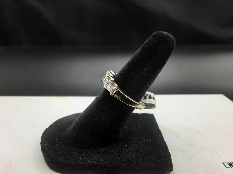 Ring - Wedding Band - White Gold 14k (.585) 3.8 grams Size 3.5