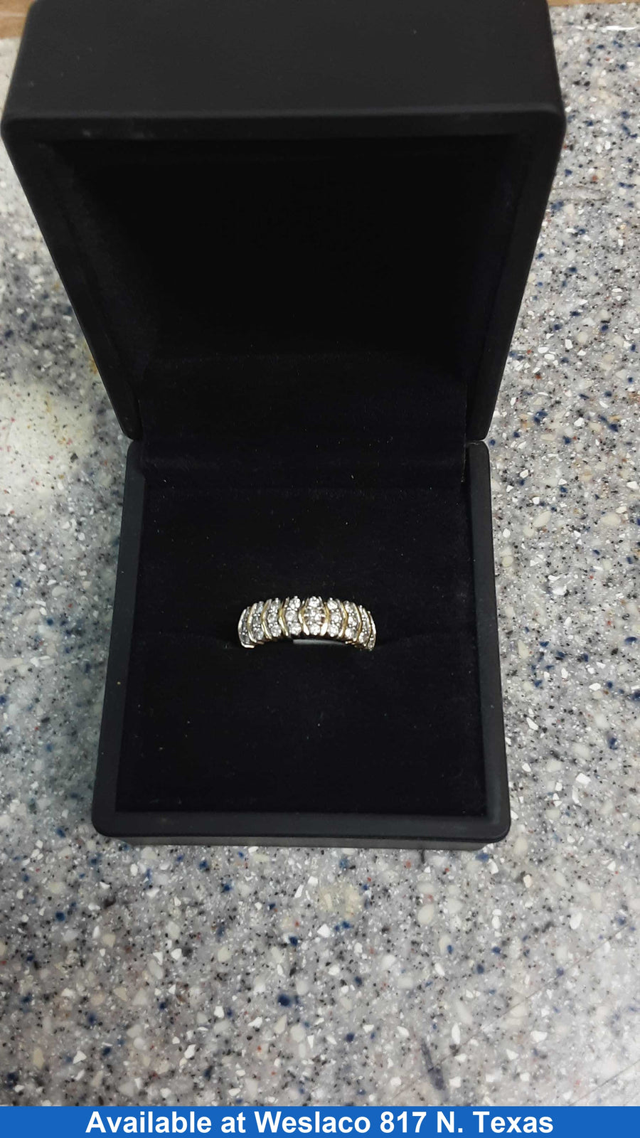 Women's Ring - Anniversary - Yellow Gold 10k (.417) 3.8 grams Size 7.5