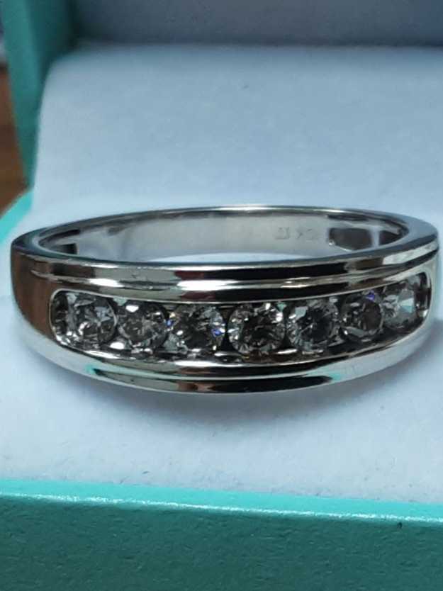 Ring - Wedding Band - White Gold 10k (.417) 4.1 grams Size 12