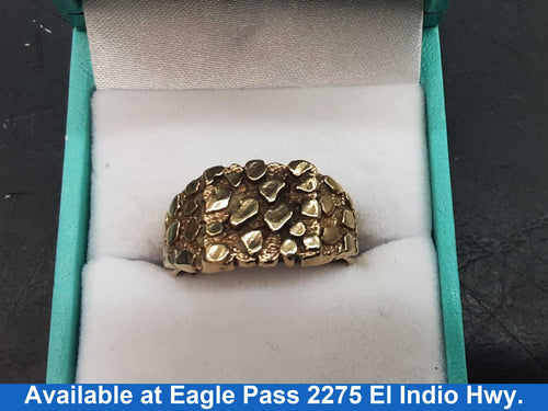 Men's Ring - Yellow Gold 10k (.417) 6.1 grams Size 9