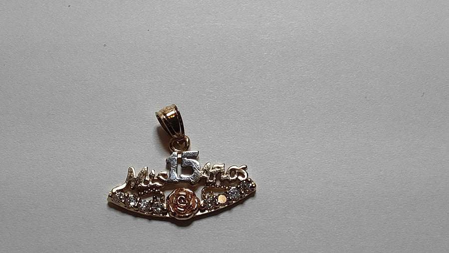 Pendant - Tricolor Gold 10k (.417) 1.1 grams