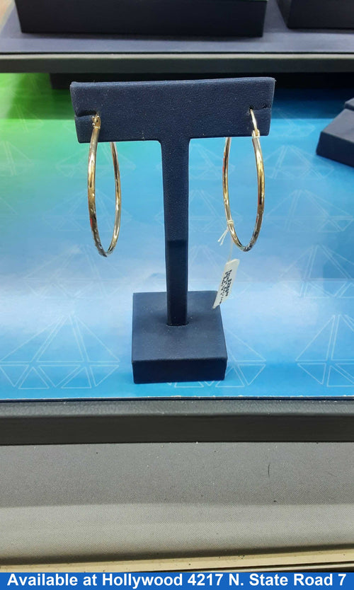 Bangle Earrings - Yellow Gold 10k (.417) 2.7 grams
