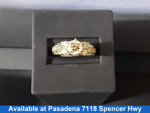 Ring - Wedding Set - White Gold 14k (.585) 5.8 grams Size 20