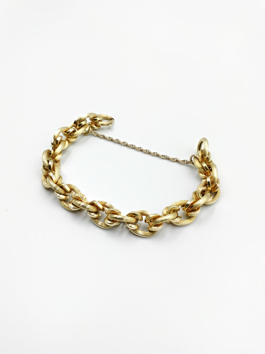Link Bracelet - Yellow Gold 14k (.585) 17.8 grams 7 inch