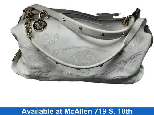 Versace Icon Leather Beige / Tan Purse / Handbag