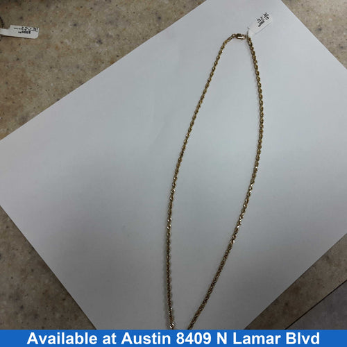 Rope Chain - Yellow Gold 10k (.417) 10.9 grams 20 inch