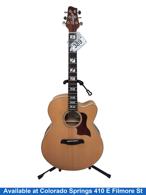 Sawtooth St-mpl-aejc Beige / Tan Acoustic / Electric Classic Guitar