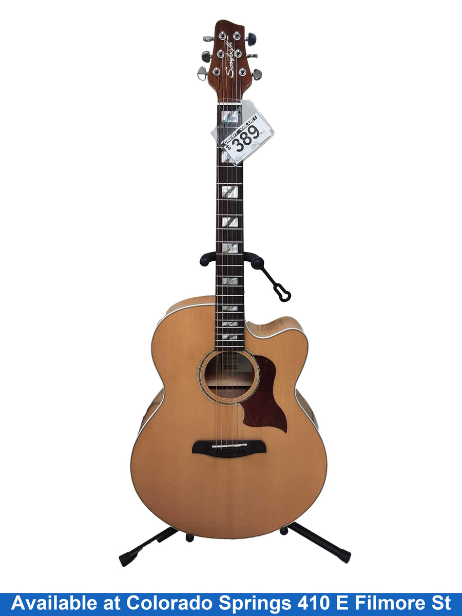 Sawtooth St-mpl-aejc Beige / Tan Acoustic / Electric Classic Guitar