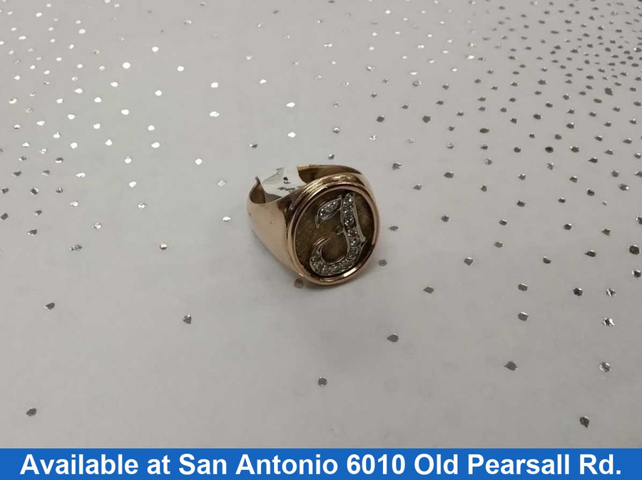 Men's Ring - Yellow Gold 10k (.417) 19 grams Size