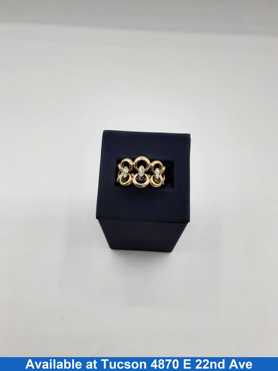 Women's Ring - Yellow Gold 14k (.585) 8.2 grams Size 10