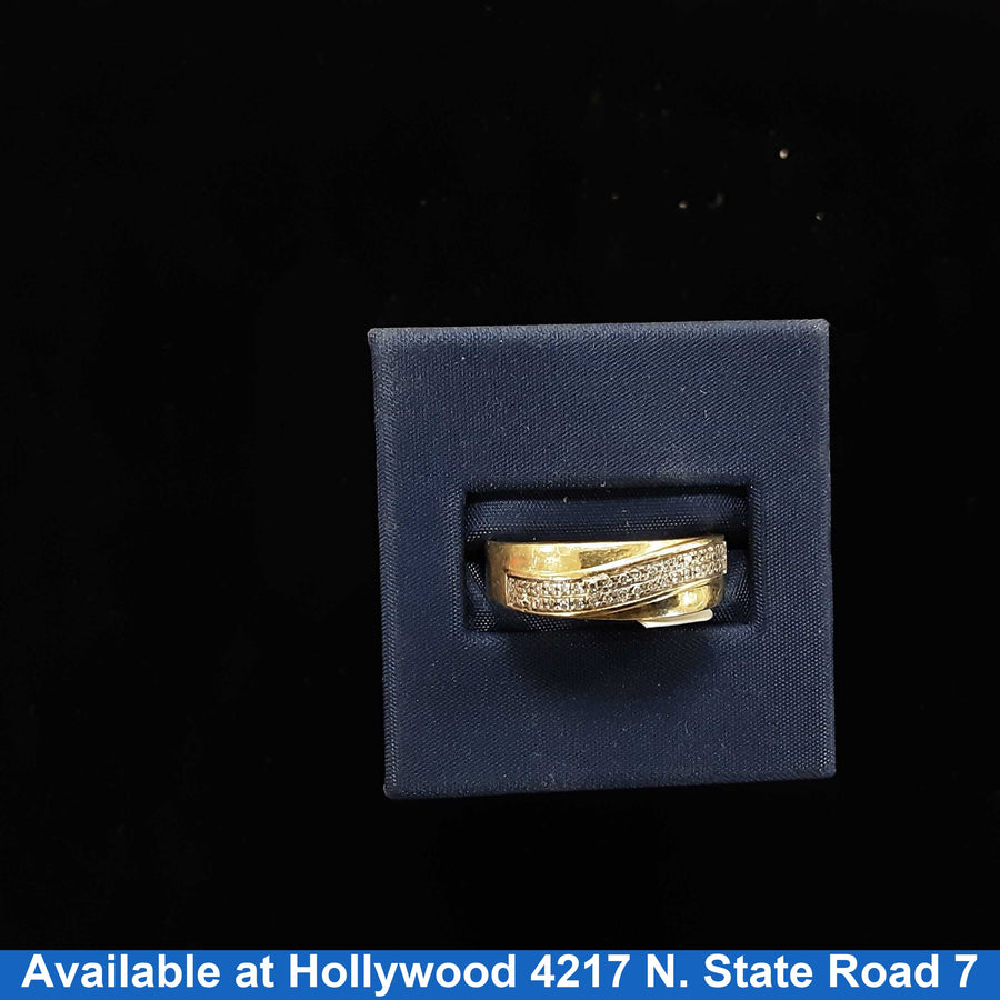 Ring - Wedding Band - Yellow Gold 10k (.417) 2 grams Size 8