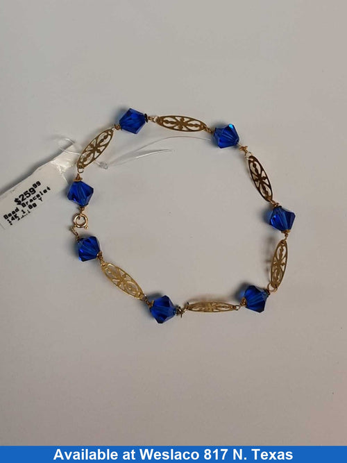 Bead Bracelet - Yellow Gold 14k (.585) 1.8 grams 8 inch