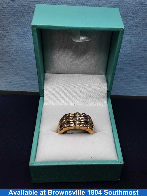 Women's Ring - Yellow Gold 10k (.417) 3.6 grams Size 7.5