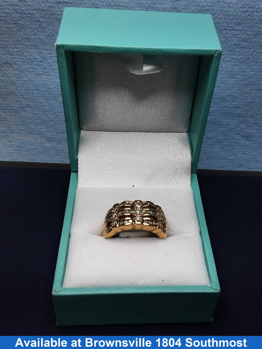 Women's Ring - Yellow Gold 10k (.417) 3.6 grams Size 7.5