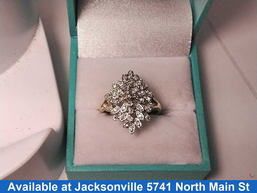 Women's Ring - Yellow Gold 10k (.417) 4.9 grams Size 8.5