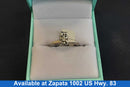 Women's Ring - Solitaire - White Gold 14k (.585) 2.1 grams Size 20