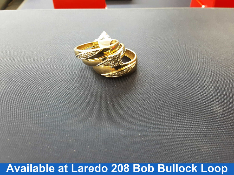 Ring - Wedding Set - Yellow Gold 10k (.417) 7.2 grams Size 20
