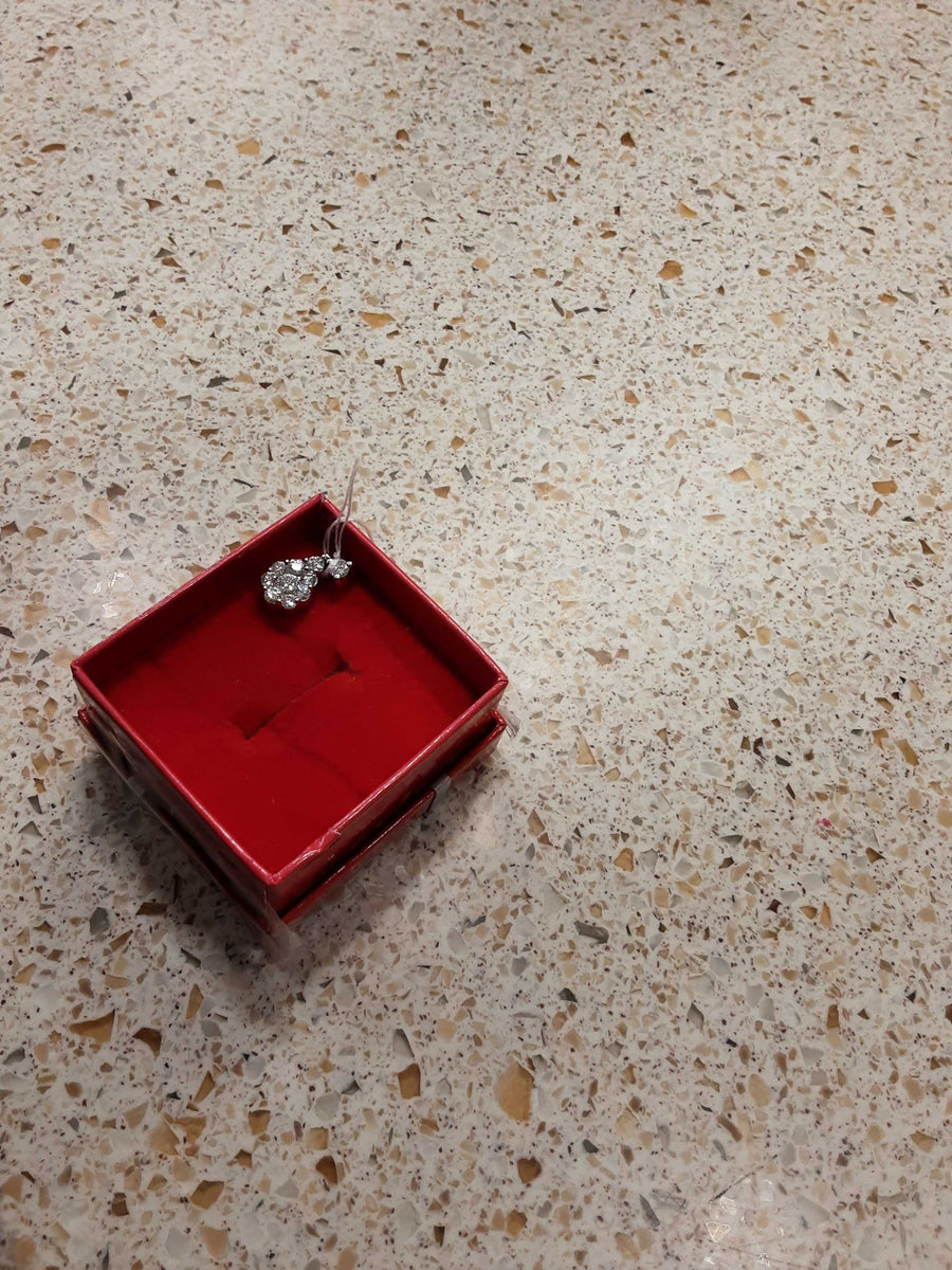 Diamond Pendant - White Gold 14k (.585) 2.1 grams