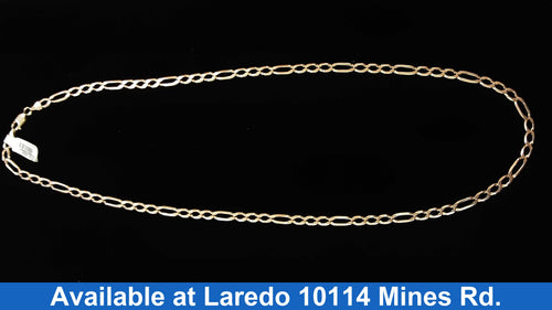 Figaro Chain - Yellow Gold 10k (.417) 17.1 grams 24 inch