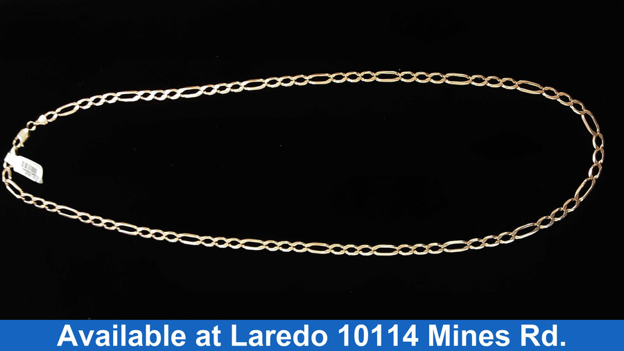 Figaro Chain - Yellow Gold 10k (.417) 17.1 grams 24 inch