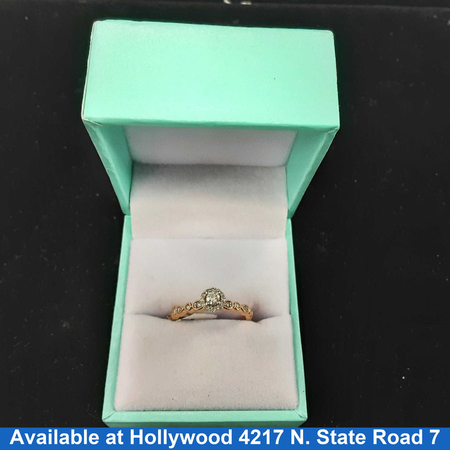 Ring - Wedding Set - Rose Gold 10k (.417) 2 grams Size 6.5