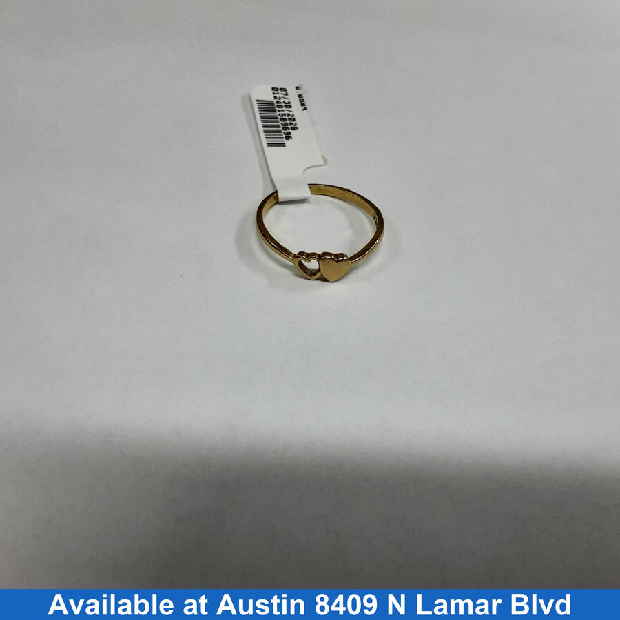Women's Ring - Yellow Gold 18k (.750) 1.8 grams Size 5