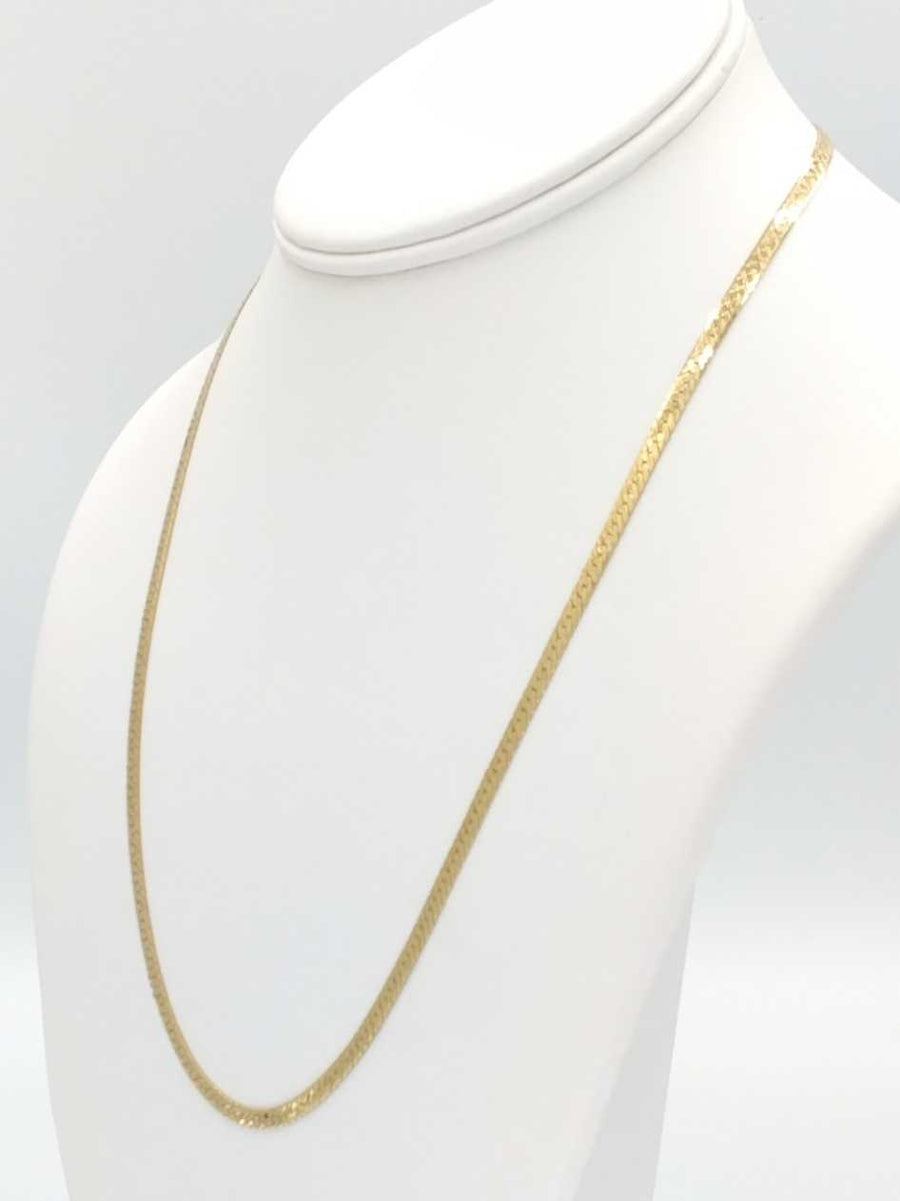 Herringbone Chain - Yellow Gold 14k (.585) 9.8 grams 20 inch