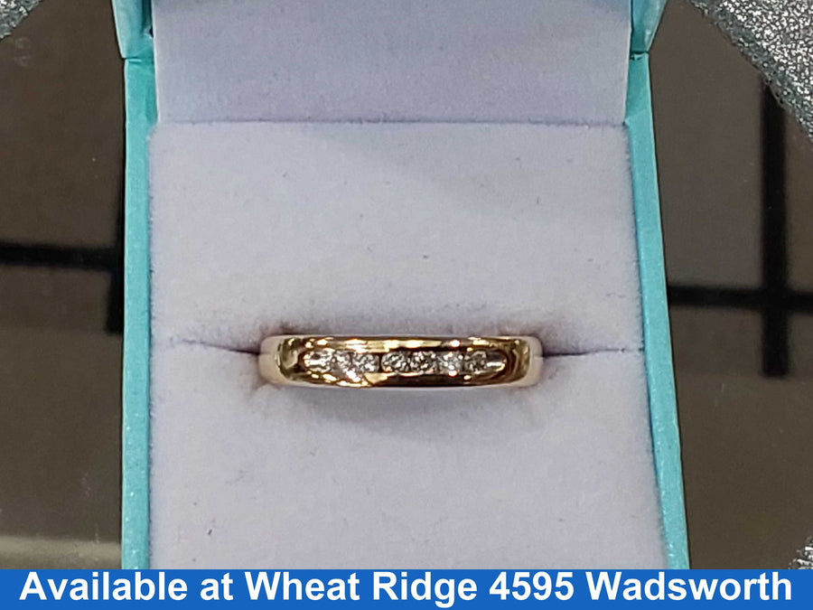 Ring - Wedding Band - Yellow Gold 14k (.585) 5.6 grams Size 9.5