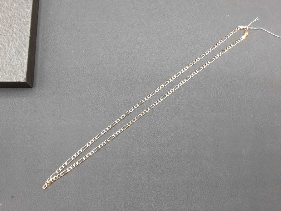 Figaro Chain - Yellow Gold 10k (.417) 12.4 grams 24 inch