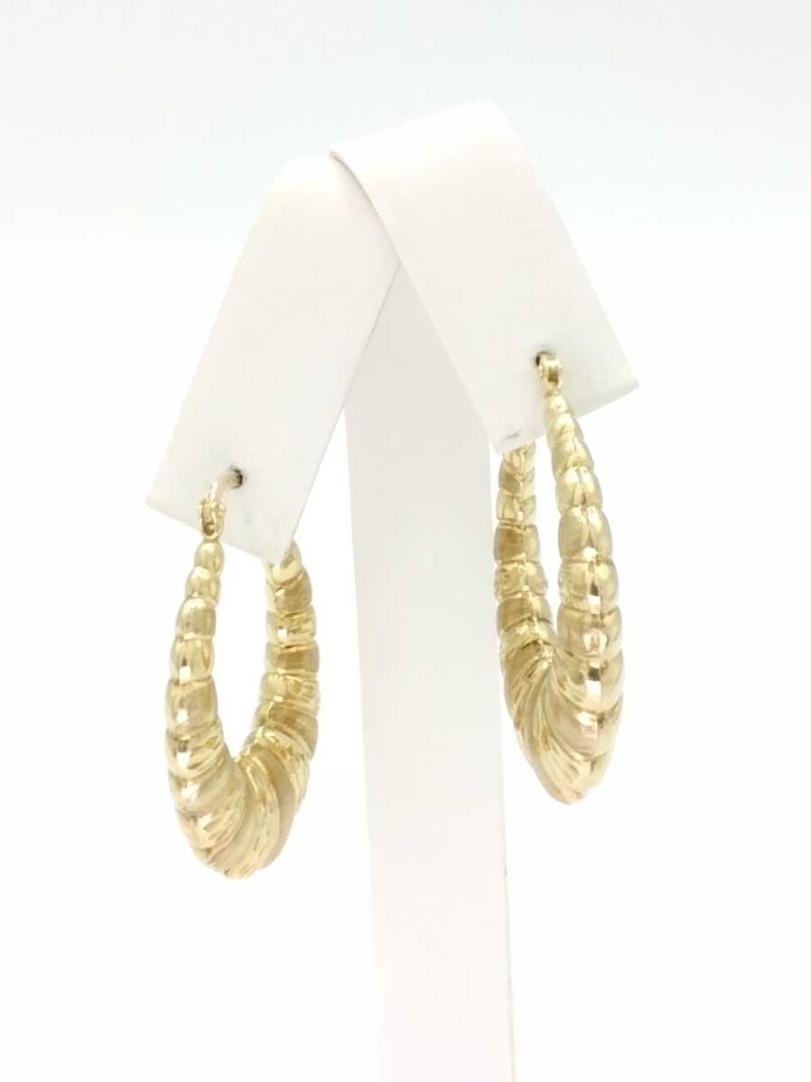 Shrimp Earrings - Yellow Gold 10k (.417) 4.2 grams
