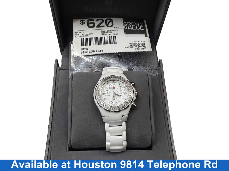 Michele Mww12a000001 White Regular Watch