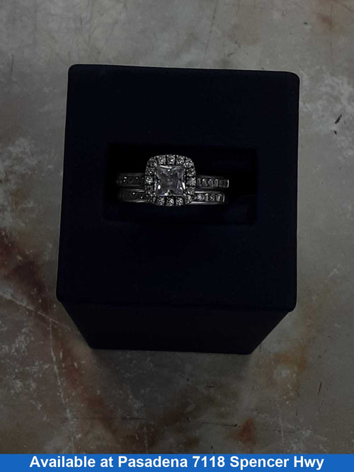 Ring - Engagement Set - Silver 4.4 grams Size 20