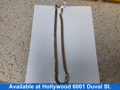 Cuban Link Chain - Yellow Gold 10k (.417) 115.5 grams 24 inch